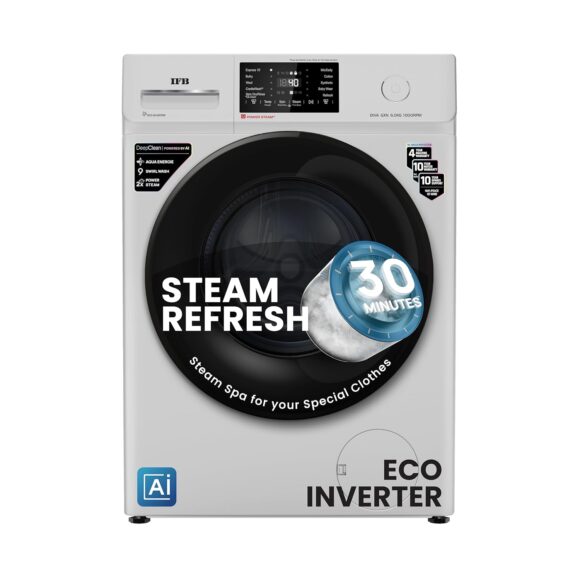 IFB 6 Kg 5 Star with Steam Reresh, AI Powered, Fully Automatic Front Load Washing Machine (DIVA GXN 6010, 9 Swirl Wash, Eco Inverter, Grey)