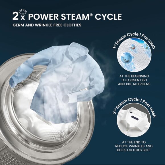 IFB 6 Kg 5 Star with Steam Reresh, AI Powered, Fully Automatic Front Load Washing Machine (DIVA GXN 6010, 9 Swirl Wash, Eco Inverter, Grey) - Image 5