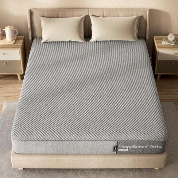 Wakefit ShapeSense Orthopedic Classic Memory Foam Mattress 8-Inch King Size 78x72x8 Inches Space Grey - Image 2